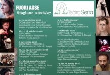 “Fuori Asse” stagione 26/27 del Teatro Serra. Conferenza il 22 settembre
